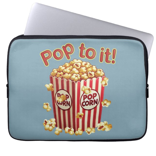 Capa Para Notebook Estique-se com Estilo - "Pop a ele!" (Frente)