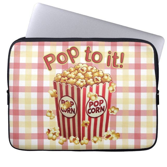 Capa Para Notebook Estique-se com Estilo - "Pop a ele!" (Frente)