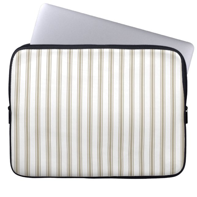 Capa Para Notebook Estirpe bege e branco (Frente)