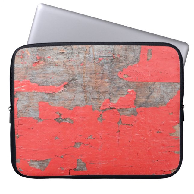 Capa Para Notebook Estofo antigo e descascador de madeira conselho pi (Frente)