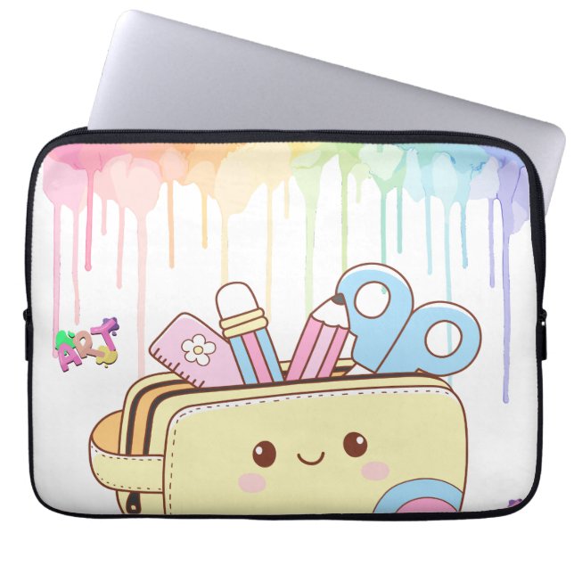 Capa Para Notebook Estojo de Lápis Kawaii Fofo (Frente)