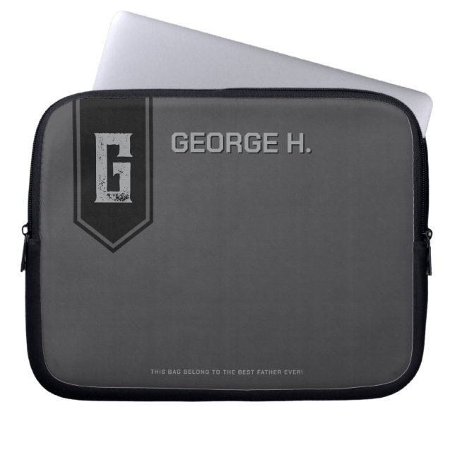 Capa Para Notebook Estojo de Laptop Cinza para Homem (Frente)