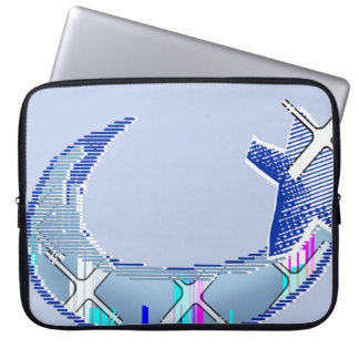 Capa Para Notebook Estojo de Laptop com Padrão Pixel Futurista Abstra