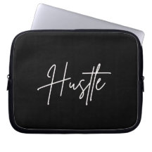 Estojo de Laptop Preto e Branco Motivacional