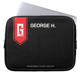 Capa Para Notebook Estojo de Laptop Preto Vermelho para Homem
