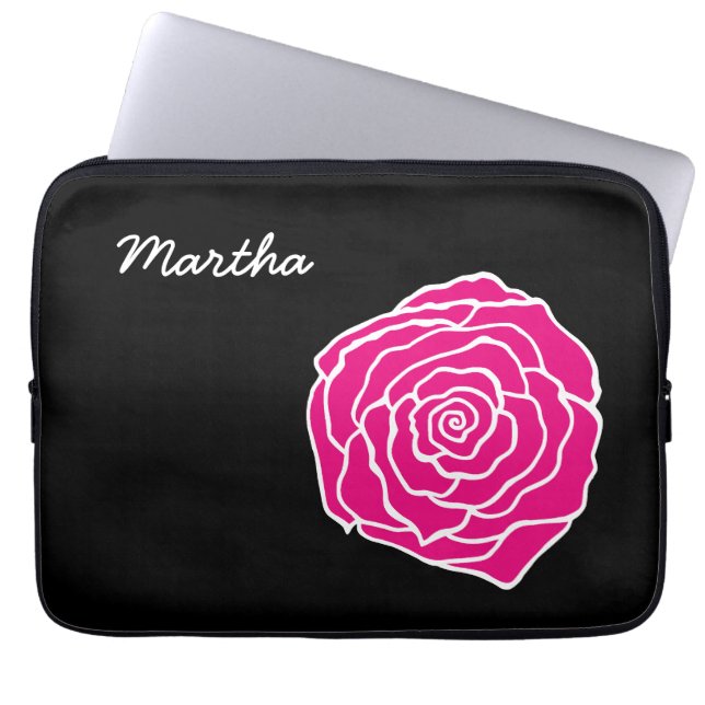 Capa Para Notebook Estojo de Laptop Rosa Personalizado (Frente)