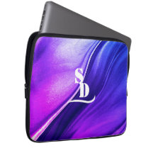 Estojo de Laptop Roxo Rosa Vibrante 
