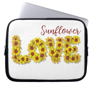 Capa Para Notebook Estojo para Laptop Amor de Girassol