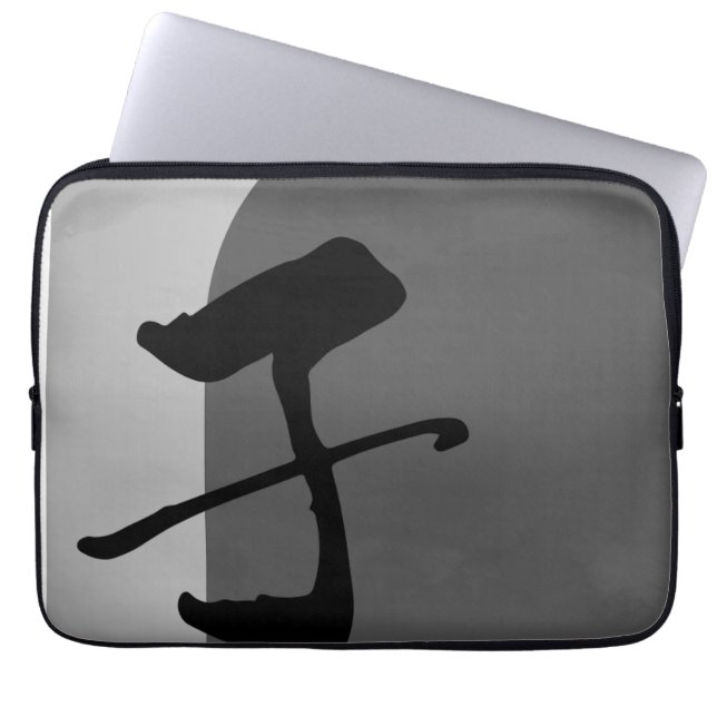 Capa Para Notebook Estojo para Laptop com Caractere Kanji/Hanzi "Ko"  (Frente)