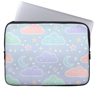 Capa Para Notebook Estojo para Laptop com Estética de Nuvem Pastel