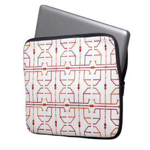 Capa Para Notebook Estojo para Laptop com Padrão Abstrato de Hierógli