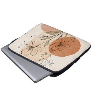 Capa Para Notebook Estojo para Laptop de Arte Botânico Minimalista |