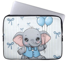 Capa Para Notebook Estojo para Laptop de Bebê Elefante de Desenho Ani