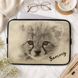 Capa Para Notebook Estojo para laptop de Bebê Guepardo Fofo
