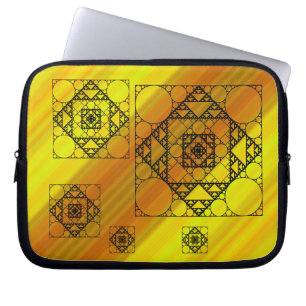 Capa Para Notebook Estojo para Laptop de Geometria Fractal