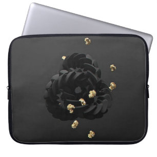 Capa Para Notebook Estojo para Laptop em Neoprene e couro minimalista