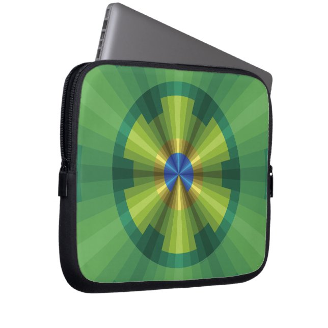 Capa Para Notebook Estojo para Laptop Ilusão do Pavão (Frente Esquerda)