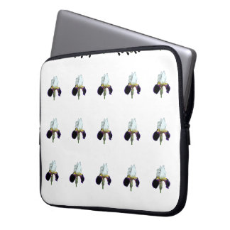 Capa Para Notebook Estojo para Laptop Íris Roxa e Branca