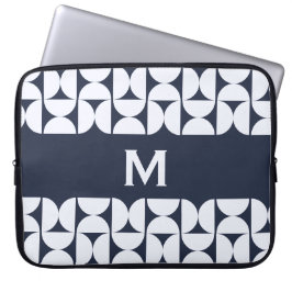 Capa Para Notebook Estojo para Laptop Naval Geométrico Moderno de Mea