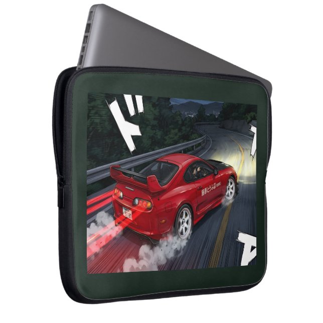 Capa Para Notebook Estojo para Laptop Retro JDM MK4 Supra Drift Estil (Frente Esquerda)