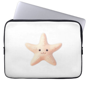 Capa Para Notebook Estrela-do-mar Rosa Fofa