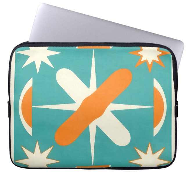 Capa Para Notebook Estrela Explosiva Atômica Modernista de Meados do  (Frente)