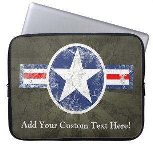Capa Para Notebook Estrela militar dos EUA do vintage patriótico