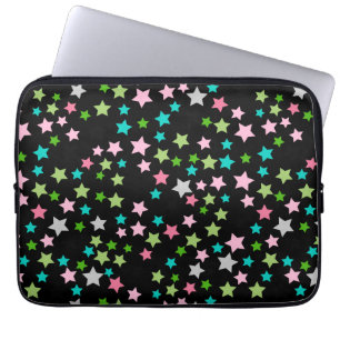 Capa Para Notebook Estrelas Coloridas de Arco-íris Noite Estrelada Pr