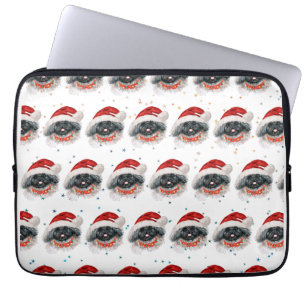 Capa Para Notebook Estrelas de Natal da Raça Canina Pekingese