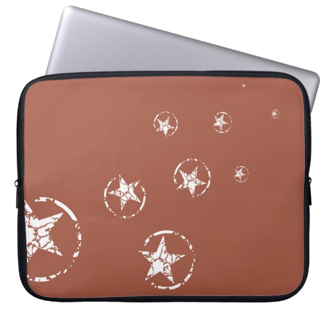 Capa Para Notebook Estrelas do Círculo Neutro do Tijolo (Frente)