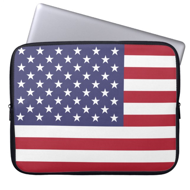 Capa Para Notebook Estrelas e Listras dos EUA (Frente)