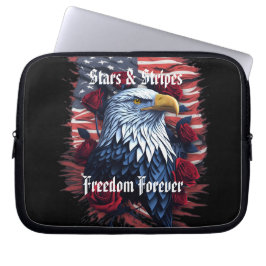 Capa Para Notebook Estrelas & Listras Bandeira dos EUA Águia Careca c