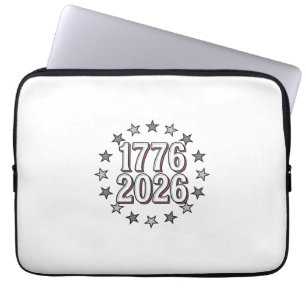 Capa Para Notebook Estrelas Patrióticas Vintage Design Vetorial 1776 