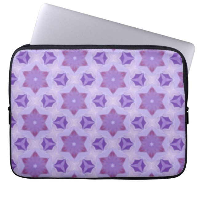 Capa Para Notebook Estrelas Roxas (Frente)