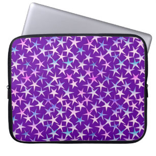 Capa Para Notebook Estrelas satíricas, lavanda em roxo