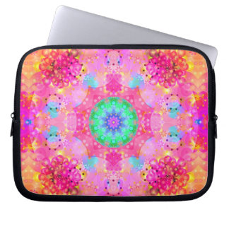 Capa Para Notebook Estrelas & teste padrão cor-de-rosa do Fractal das
