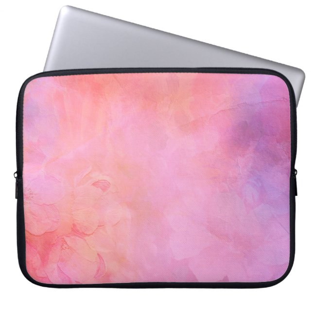 Capa Para Notebook Estrutura de textura de fundo rosa (Frente)