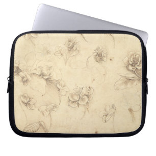 Capa Para Notebook Estudo das flores Grama-como de plantas (Briza M