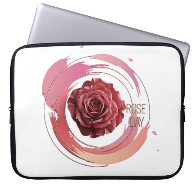 Capa Para Notebook Eternal Bloom – A Rose Day Elegance (Frente)