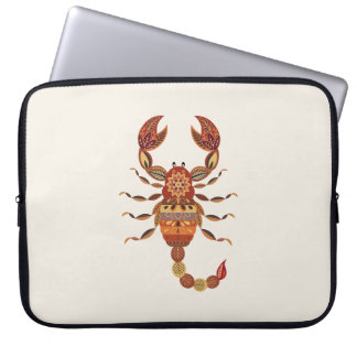 Capa Para Notebook Ethnic Floral Scorpion