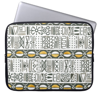 Capa Para Notebook Etnia africana, padrão sem costura de aquarela.