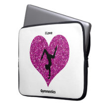 Eu Adoro Gymnastics Neoprene Bolsa de laptop Bag