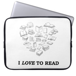 Capa Para Notebook Eu adoro ler