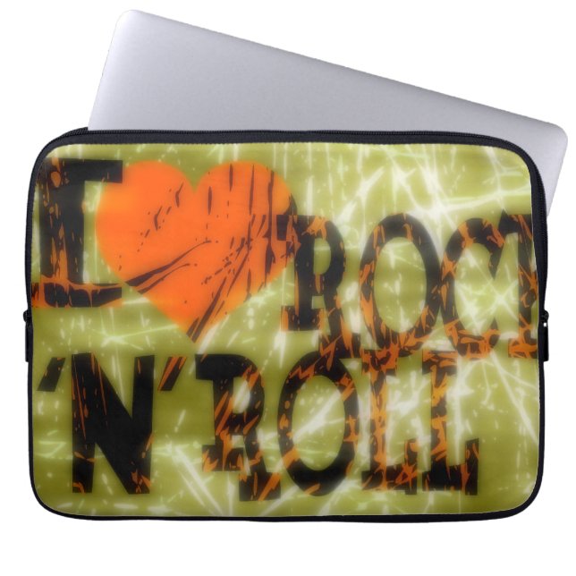 Capa Para Notebook Eu adoro rock and roll (Frente)
