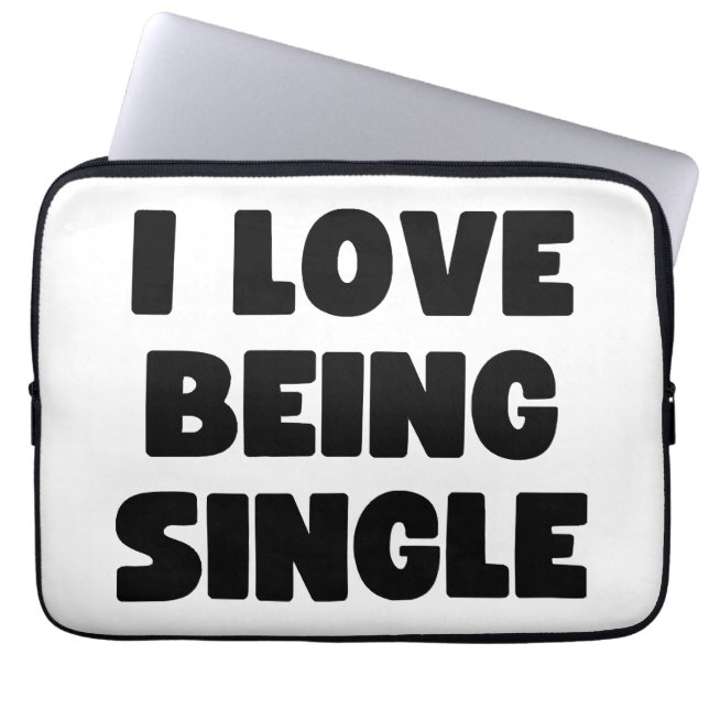 Capa Para Notebook Eu adoro ser solteiro (Frente)