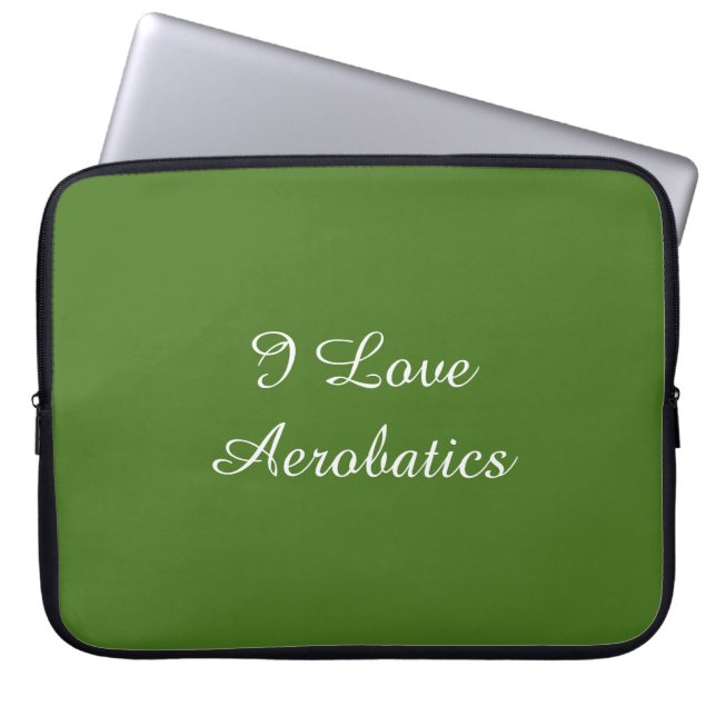 Capa Para Notebook Eu Amo Aerobática (Frente)