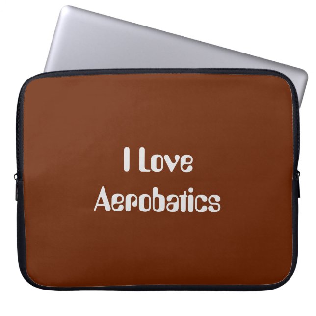Capa Para Notebook Eu Amo Aerobática (Frente)