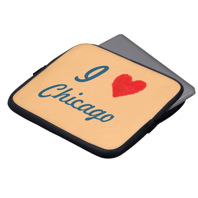 Capa Para Notebook EU AMO Chicago (Frente Topo)