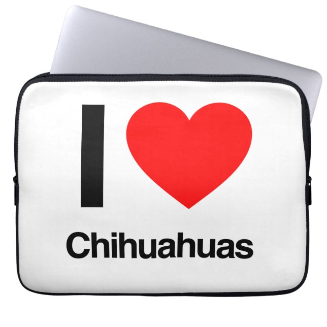Capa Para Notebook eu amo chihuahuas (Frente)
