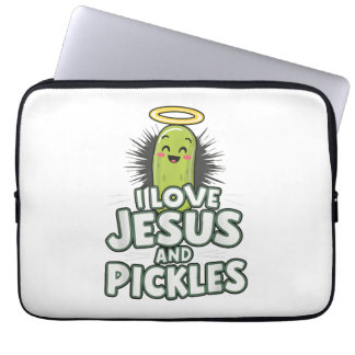 Capa Para Notebook Eu Amo Jesus E Picles